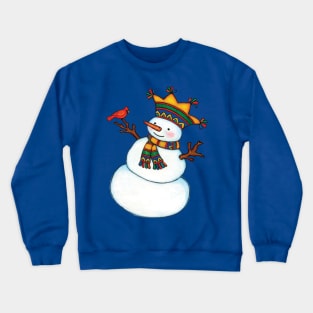 Mr. Snowman loves the Winter Birds Crewneck Sweatshirt